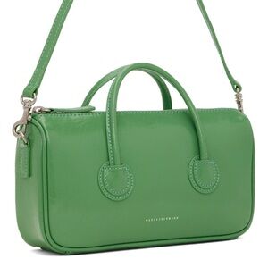 Marge Sherwood Green Crinkled Small Zipper Bag